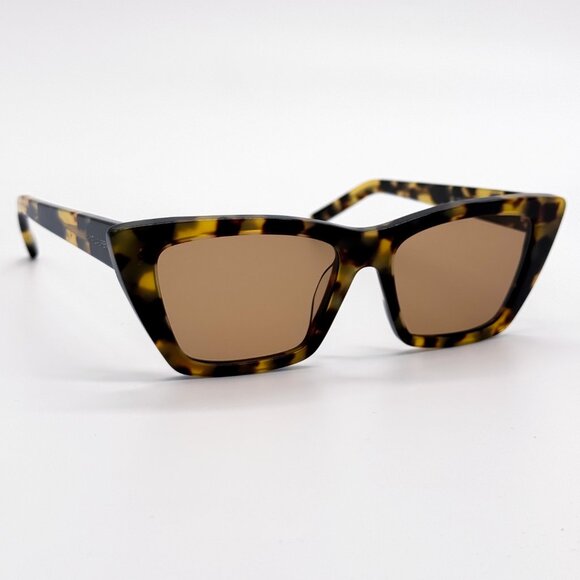 NEW SAINT LAURENT SL276 MICA 037 WOMEN HAVANA SUNGLASSES SAINT LAURENT